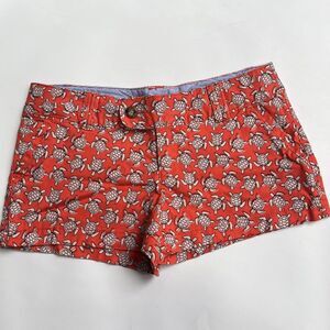 Red Camel Orange Turtle Tortoise Printed Shorts Juniors Size 5 Fun Whimsical